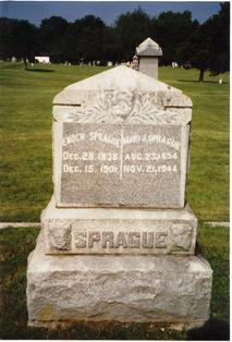 Enoch and Mary's gravestone