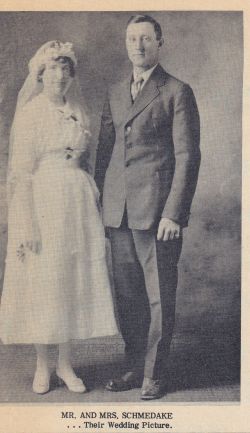 Henry and Bess Schmedake Wedding Photo
