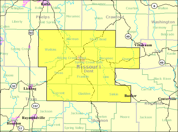 Dent co. townships