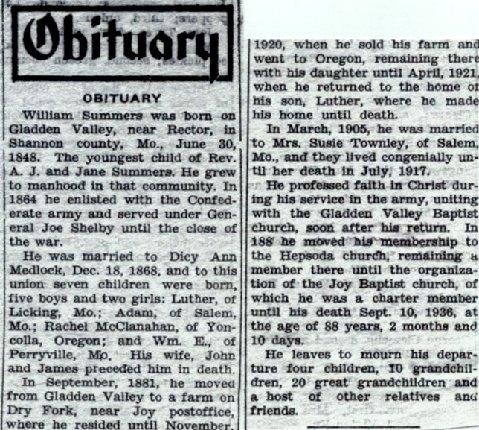 William Summers obit